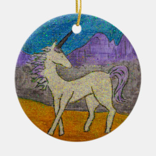 Magical Unicorn Ceramic Tree Decoration