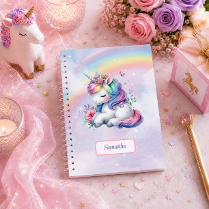 Magical Unicorn Colourful Pastel Girl Birthday Not Notebook