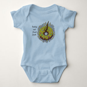 magical unicorn doughnut baby bodysuit