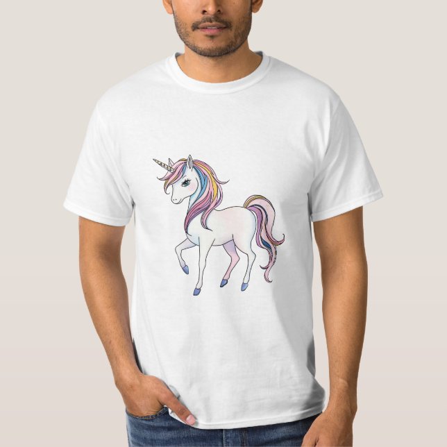 Magical Unicorn Dreams - Whimsical Fantasy Design T-Shirt (Front)
