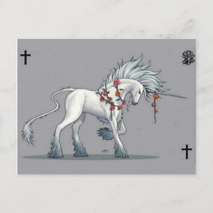 Magical Unicorn Fantasy Art Post Card
