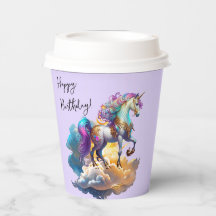 Magical Unicorn Fantasy clouds romance birthday