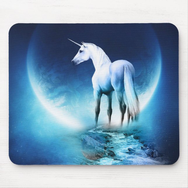 Magical Unicorn, Fantasy Mythical Creature Decor 4 Mouse Pad (Front)