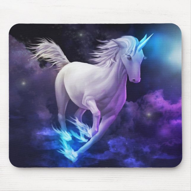 Magical Unicorn, Fantasy Mythical Creature Decor 5 Mouse Pad (Front)