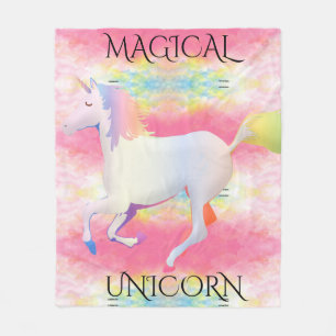 MAGICAL UNICORN  fleece blanket.
