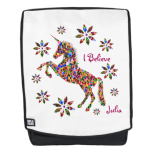 Magical Unicorn Flowers Backpack
