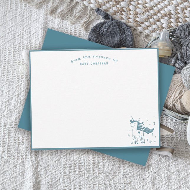 Magical Unicorn From the Nursery of Baby  Card (Creator Uploaded)