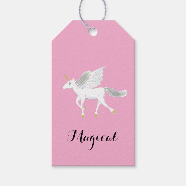 Magical Unicorn gift tag (Front)