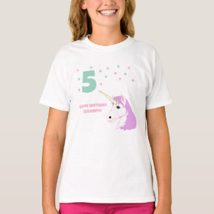 Magical Unicorn Girls Birthday T-Shirt