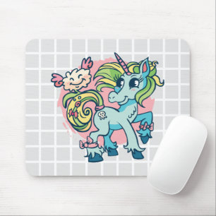 Magical Unicorn Grid Mouse Pad