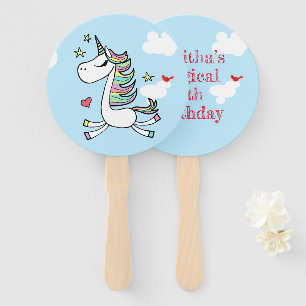Magical Unicorn Hand Fan
