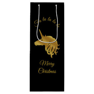 Magical Unicorn Holiday Wine Gift Bag