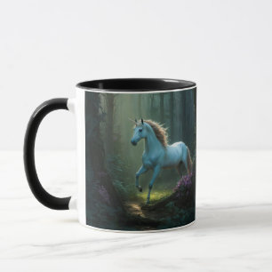 Magical Unicorn in Enchanted Forest Mug