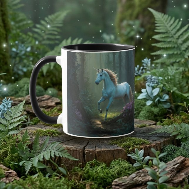 Magical Unicorn in Enchanted Forest Mug (Creator Uploaded)