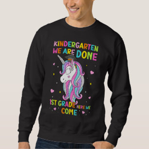 Magical Unicorn Kindergarten Graduation 1st Grade  Sweatshirt