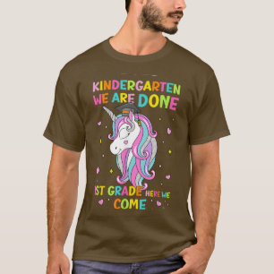 Magical Unicorn Kindergarten Graduation 1st grade  T-Shirt