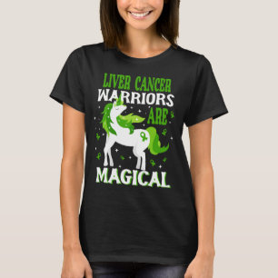 Magical Unicorn Liver Cancer Warrior  T-Shirt