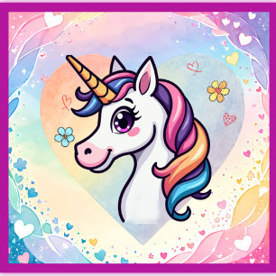 Magical Unicorn Nursery Poster