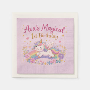 Magical Unicorn Party Decor Girl Birthday stuff Napkin