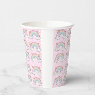 Magical Unicorn Pastel Rainbow Party Paper Cups