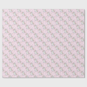 Magical Unicorn   Pastel Rainbow Party Wrapping Paper