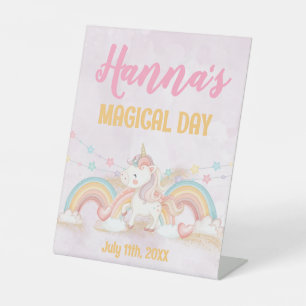 Magical Unicorn Pedestal Sign