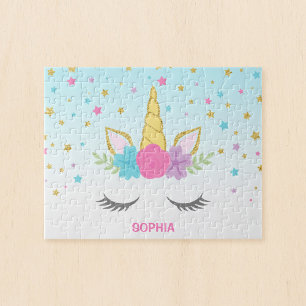 Magical Unicorn Personalized Kids Jigsaw Puzzle