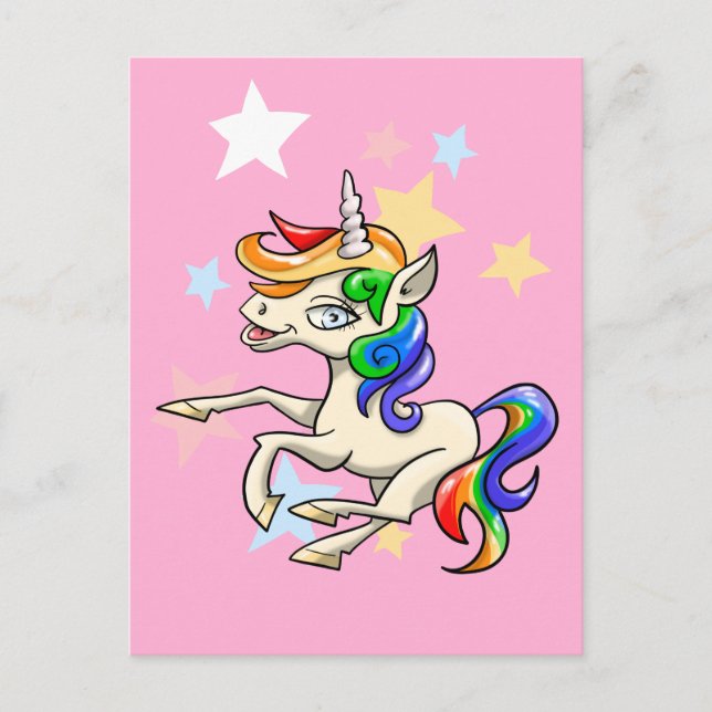 Magical Unicorn Postcard (Front)