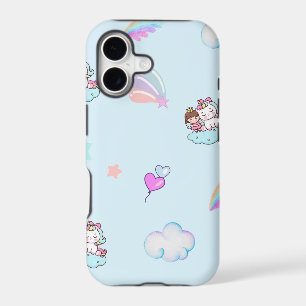 Magical Unicorn Princess rainbow pattern gradient