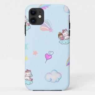 Magical Unicorn Princess rainbow pattern gradient Case-Mate iPhone Case