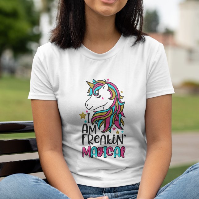 Magical Unicorn Quote Tri-Blend Shirt (Magical Unicorn Quote Tri-Blend Shirt)