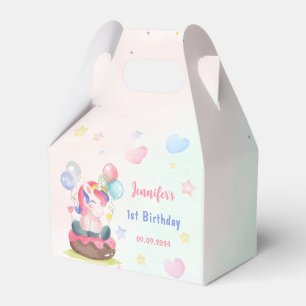 Magical Unicorn Rainbow Birthday Party  Favour Box