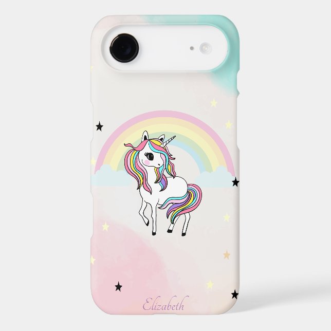Magical Unicorn, Rainbow, Stars Case-Mate iPhone Case (Back)