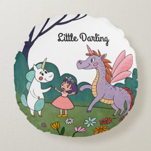 Magical Unicorn Round Cushion