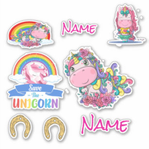 Magical Unicorn Stickers for Your Special Day!
