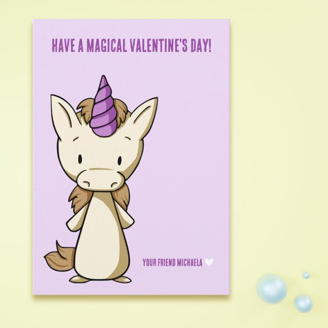 Magical Unicorn Valentine's Day  Card (Creator Uploaded)