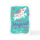 Magical Unicorn Valentine's Day Greeting Card