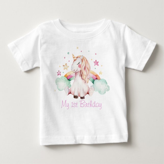 Magical Unicorn world Baby T-Shirt (Front)