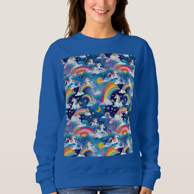 Magical Unicorns and Rainbows Sweatshirt (Front)