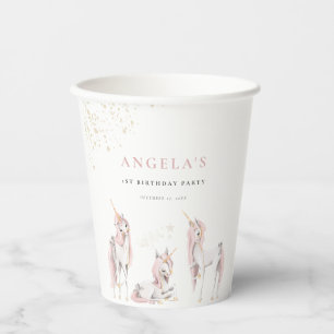 Magical Unicorns  Paper Cups