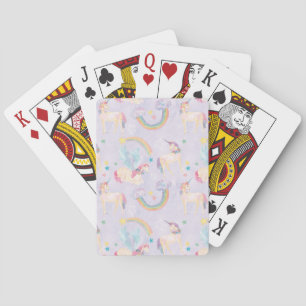 Magical Unicorns Pattern Playing Cards