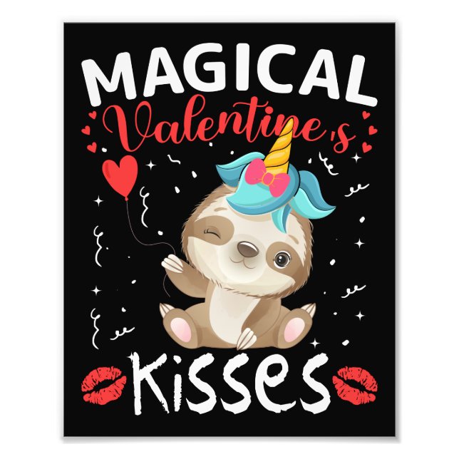 Magical Valentine's Kisses Photo Print (Front)