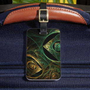 Magical Vibrations Abstract Art Address Luggage Tag