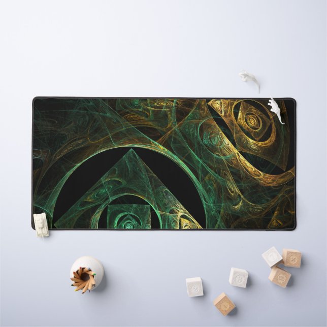 Magical Vibrations Abstract Art Desk Mat (Kids Table)