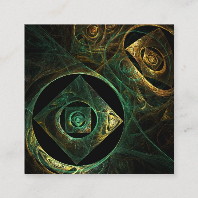 Magical Vibrations Abstract Art Enclosure Card (Front)
