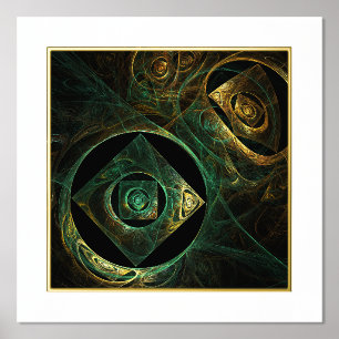 Magical Vibrations Abstract Art Foil Prints
