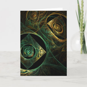 Magical Vibrations Abstract Art Greeting Card