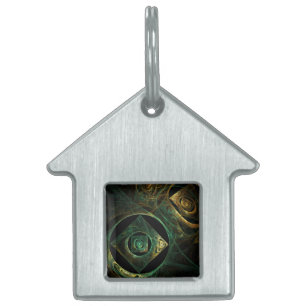 Magical Vibrations Abstract Art House Pet Tag