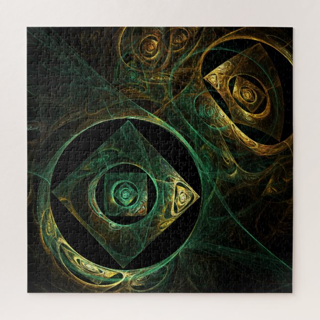 Magical Vibrations Abstract Art Jigsaw Puzzle (Vertical)