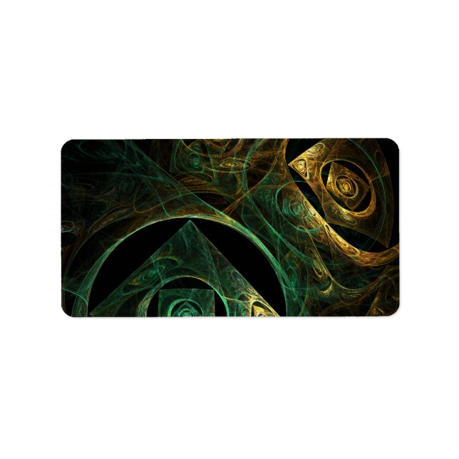 Magical Vibrations Abstract Art Label (Front)